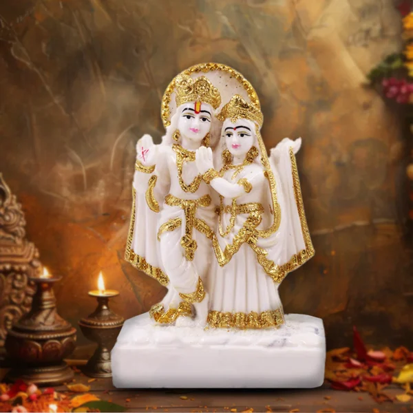 Lord Ram Lakshman Sita & Hanuman Divine Idol - Marble Finish - Image 4