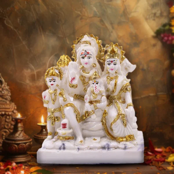 Lord Ram Lakshman Sita & Hanuman Divine Idol - Marble Finish - Image 2